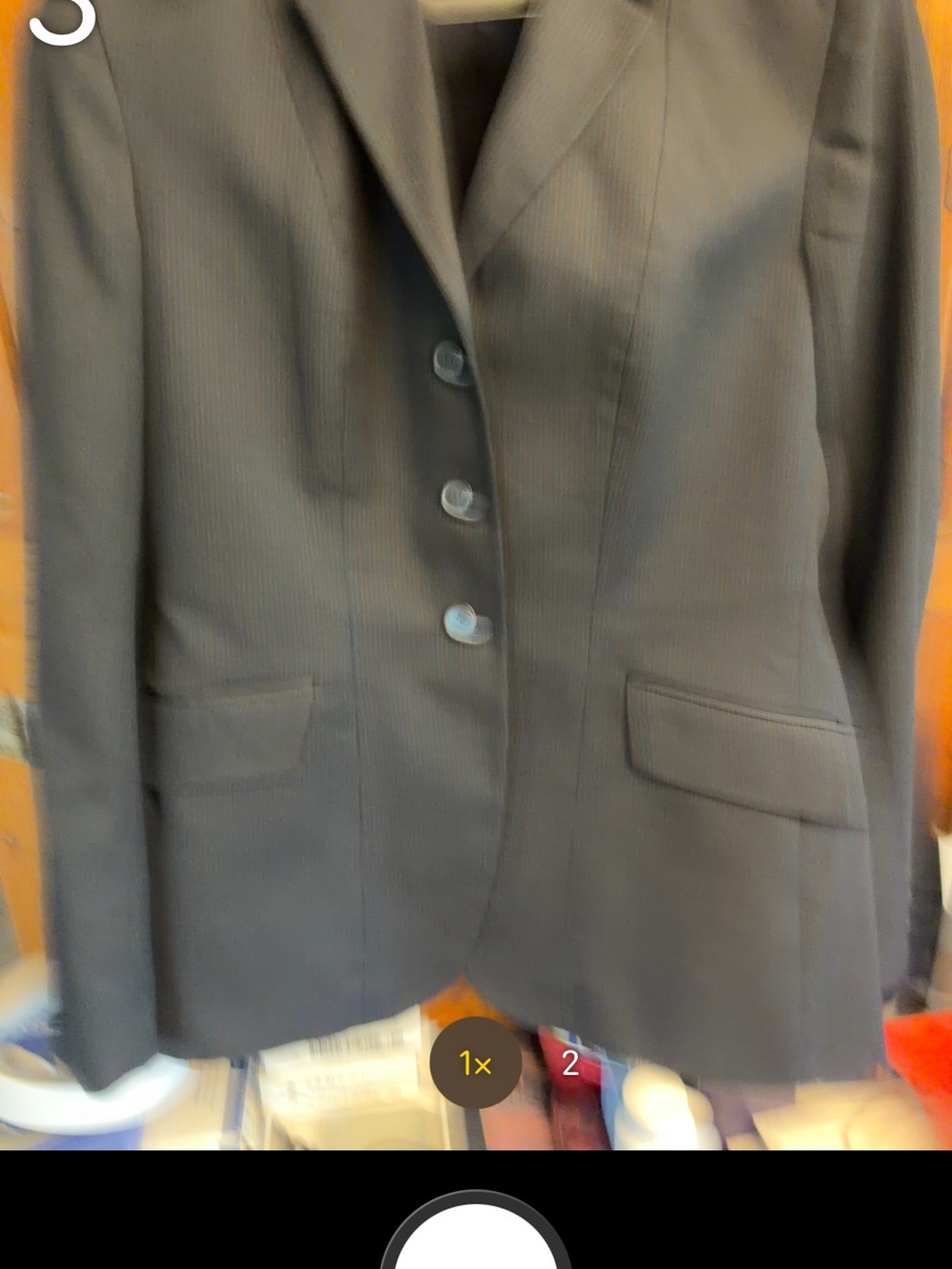 Women's Tailored Navy pinstripe Blazer Jacket
